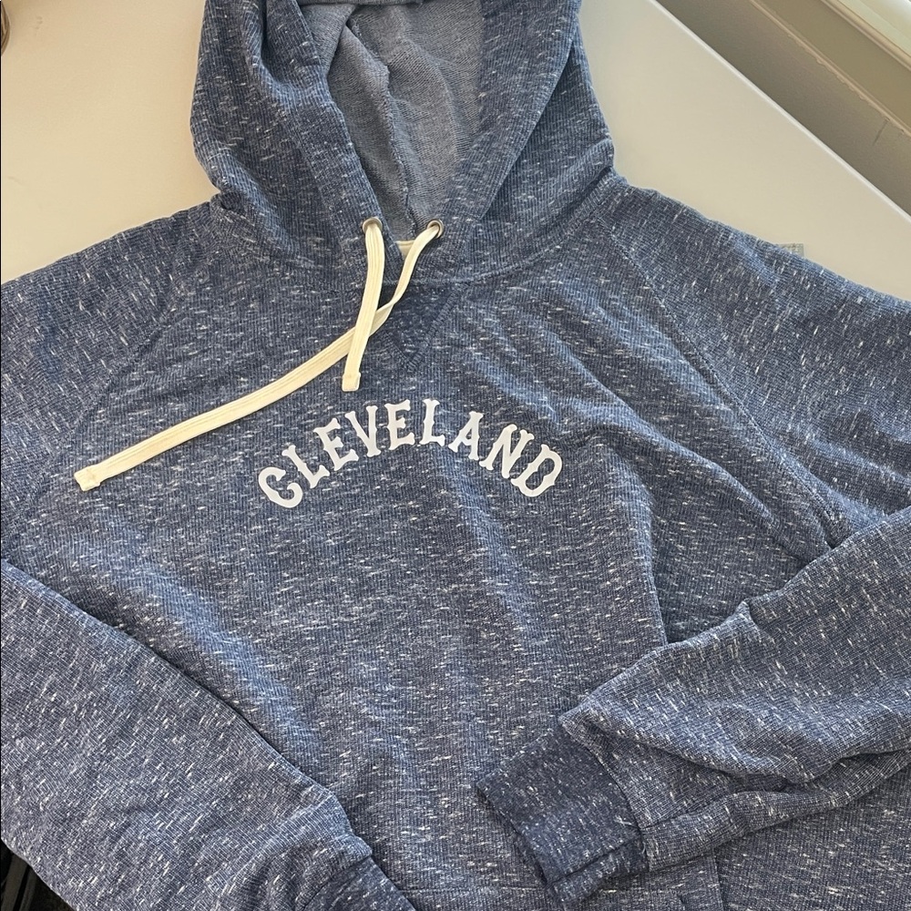 Heather Blue "Cleveland" Lightweight Hoodie